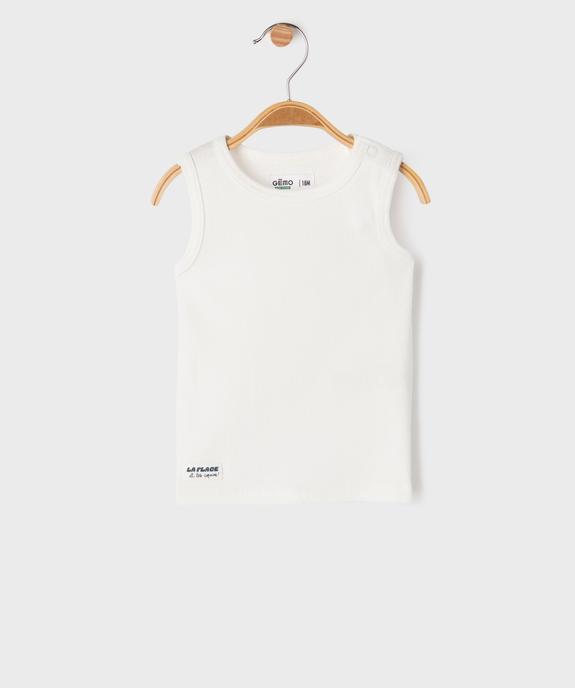 Débardeur en maille côtelée bébé garçon vue1 - GEMO(BEBE DEBT) - GEMO