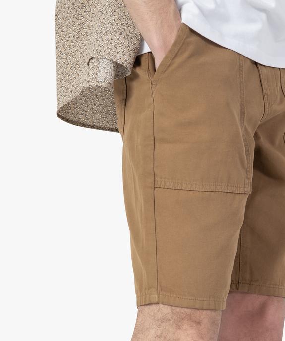 Bermuda homme avec larges poches plaquées vue2 - GEMO (HOMME) - GEMO