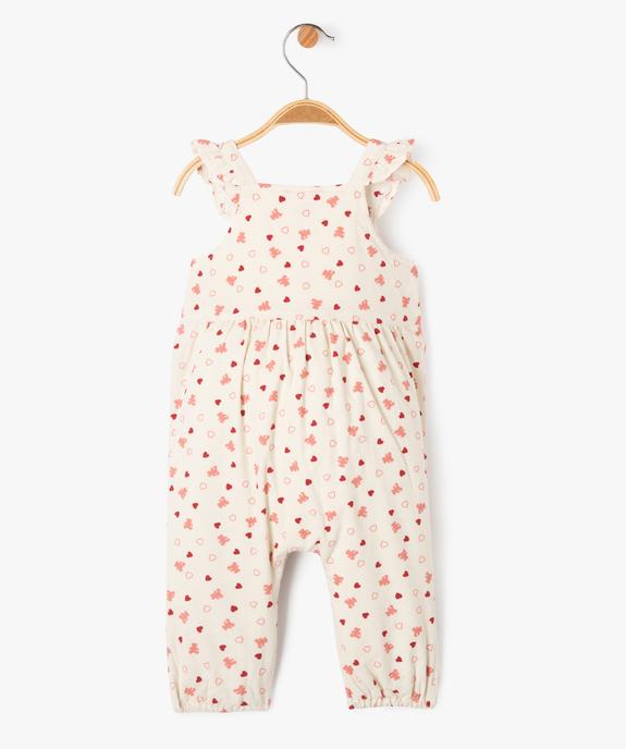 Ensemble 2 pièces salopette et body bébé fille - LuluCastagnette vue5 - LULUCASTAGNETTE - GEMO