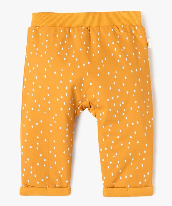 Pantalon bébé garçon en toile imprimée doublée jersey - LuluCastagnette vue1 - LULUCASTAGNETTE - GEMO