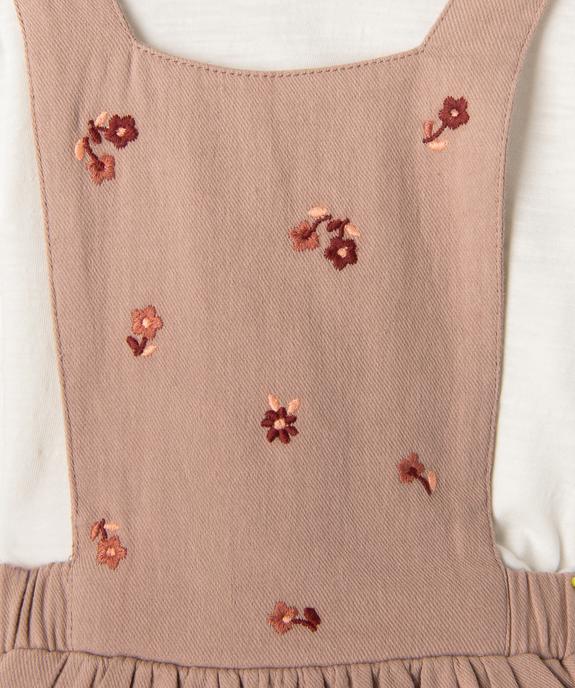 Ensemble 2 pièces bébé fille - Tee-shirt et robe vue2 - GEMO(BEBE DEBT) - GEMO