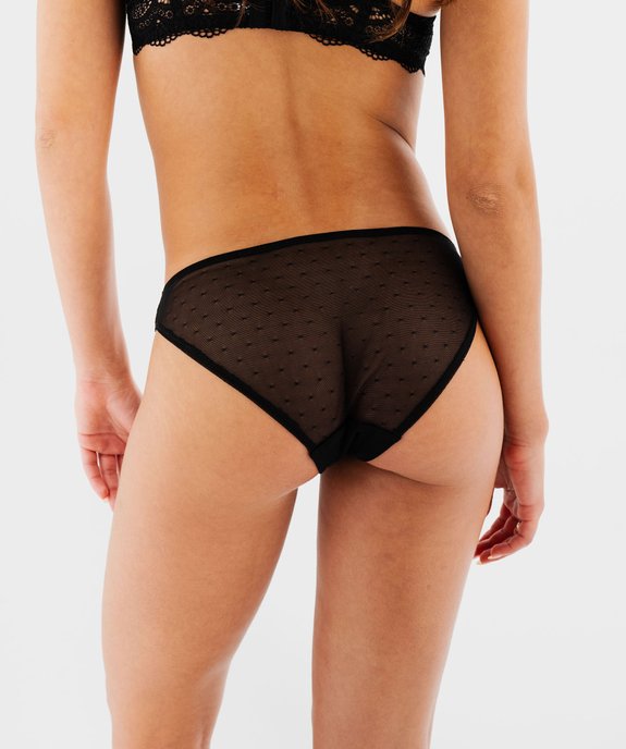 Culottes en dentelle et tulle femme (lot de 2) vue4 - GEMO(HOMWR FEM) - GEMO