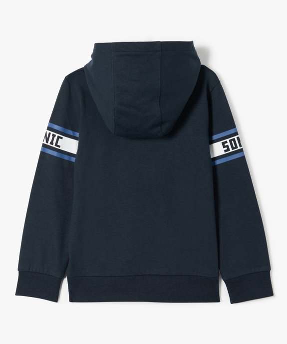 Sweat garçon à capuche avec motif - Sonic le hérisson vue3 - SONIC - GEMO