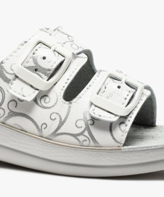 Mules femme confort avec double bride à boucle à motifs vue6 - G'FLEX - GEMO