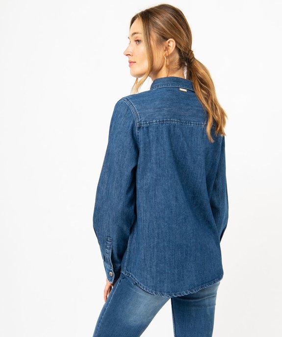 Chemise en jean épaisse femme - LuluCastagnette vue3 - LULUCASTAGNETTE - GEMO