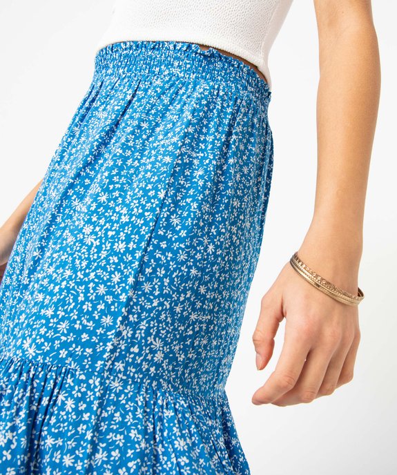 Jupe femme imprimée longueur mollet vue2 - GEMO(FEMME PAP) - GEMO