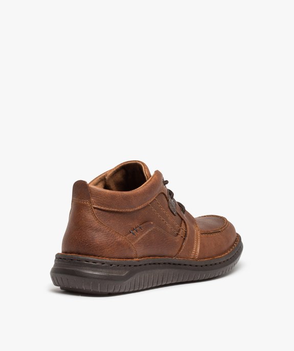 Derbies homme confort dessus cuir à lacets – Zen Air  vue4 - ZEN AIR - GEMO