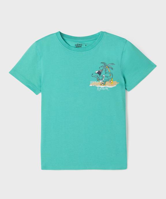 T-shirt à motif en relief garçon vue1 - GEMO 4G GARCON - GEMO
