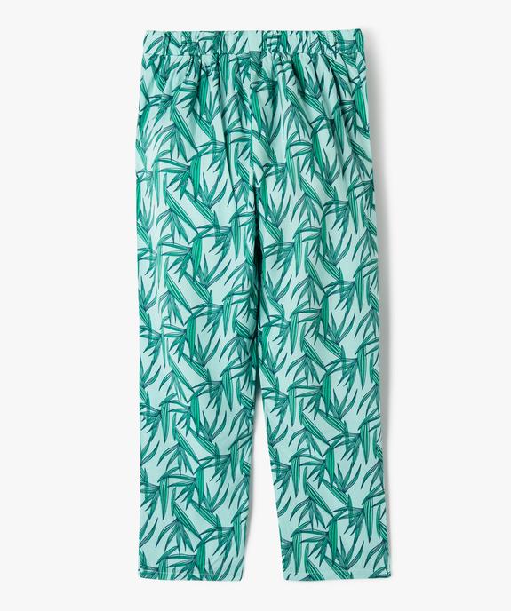 Pantalon fluide imprimé fille vue3 - GEMO (ENFANT) - GEMO