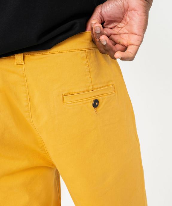 Bermuda coupe chino en toile stretch homme vue5 - GEMO 4G HOMME - GEMO