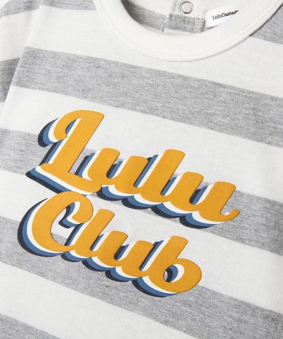 Tee-shirt manches courtes à rayures bébé garçon - LuluCastagnette vue4 - LULU CASTAGNETTE GEMO FOR GOOD - GEMO