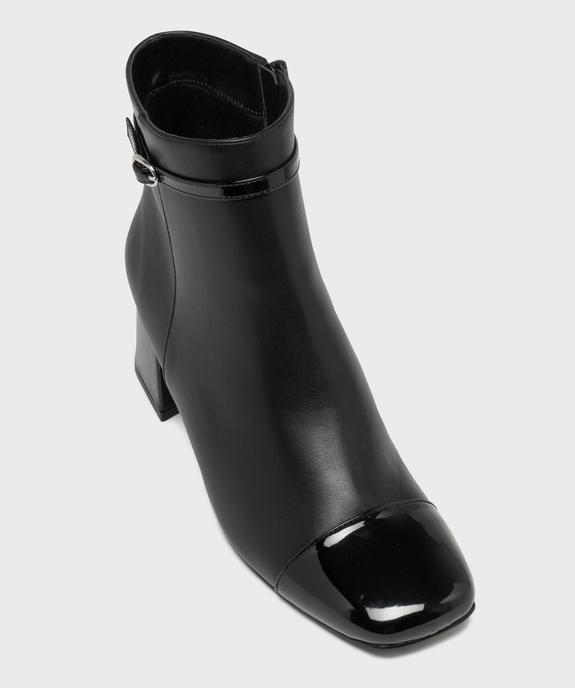 Boots zippées à bout carré et talon trapèze femme vue6 - FOLLOW ME G4G - GEMO