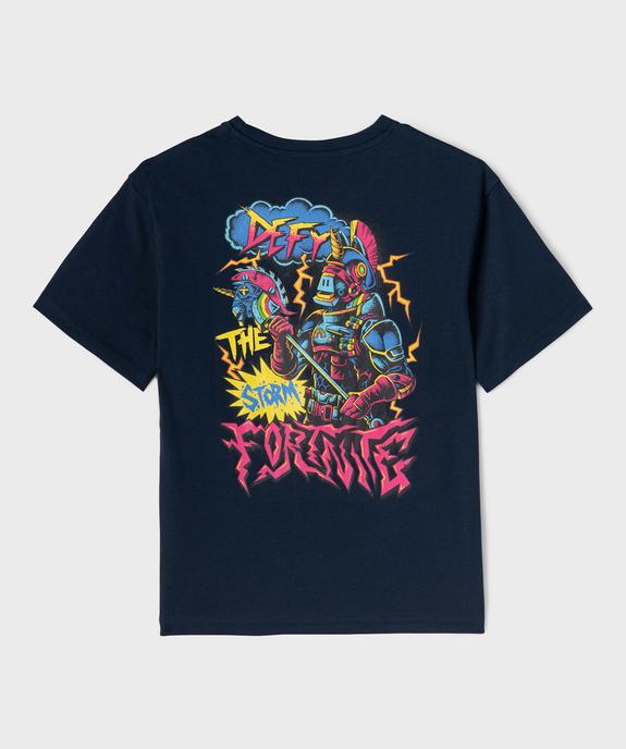 Tee-shirt manches courtes avec motif poitrine et dos garçon - Fortnite vue4 - FORTNITE - GEMO