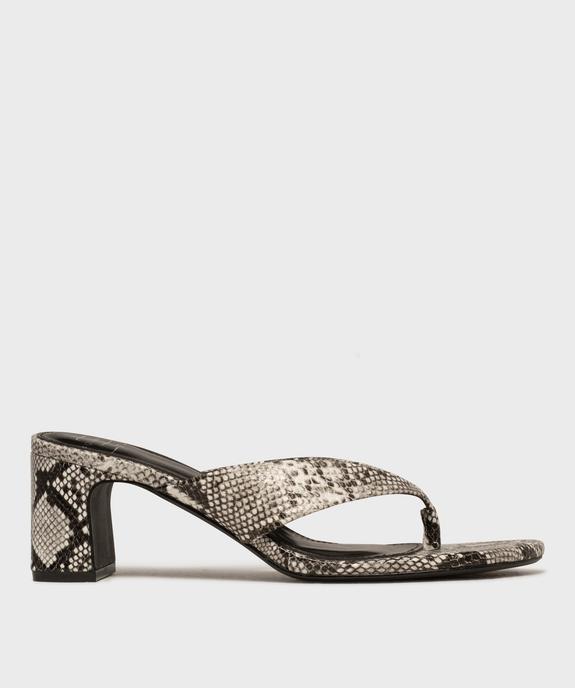 Mules à talon large et entredoigt femme - Follow Me vue1 - FOLLOW ME - GEMO