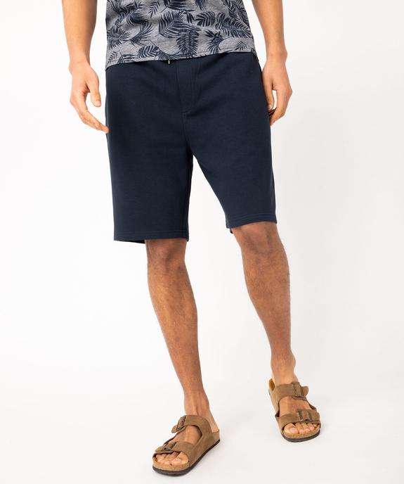 Bermuda en maille avec ceinture ajustable homme vue1 - GEMO (HOMME) - GEMO