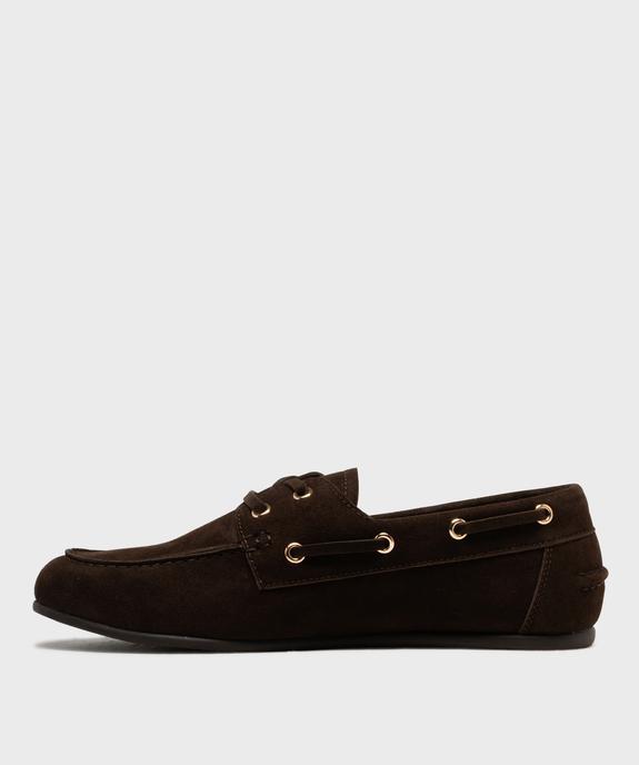 Mocassins à lacets souples semelle intérieure cuir femme- Follow Me vue3 - FOLLOW ME - GEMO