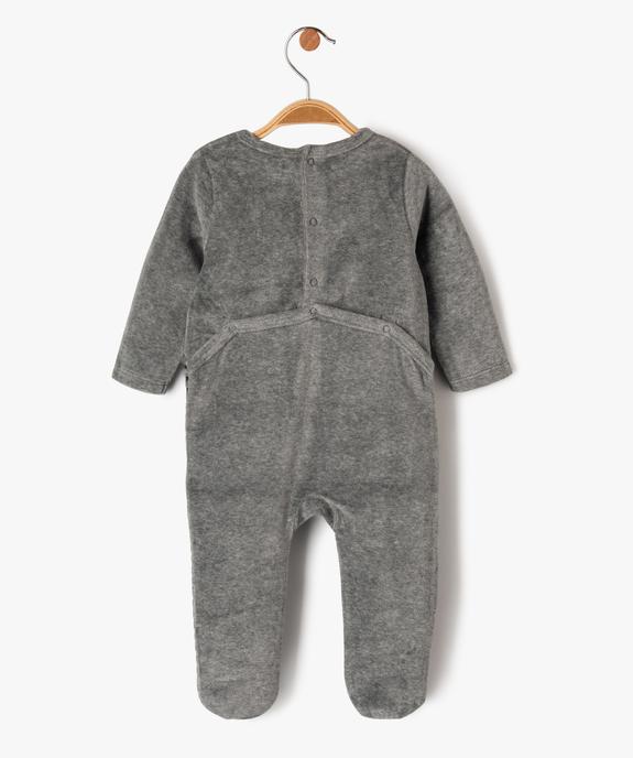 Pyjama velours imprimé Batman bébé vue4 - DISNEY BABY - GEMO