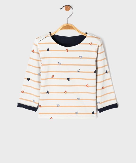 Tee-shirt manches longues réversible bébé fille - LuluCastagnette vue3 - LULU CASTAGNETTE GEMO FOR GOOD - GEMO