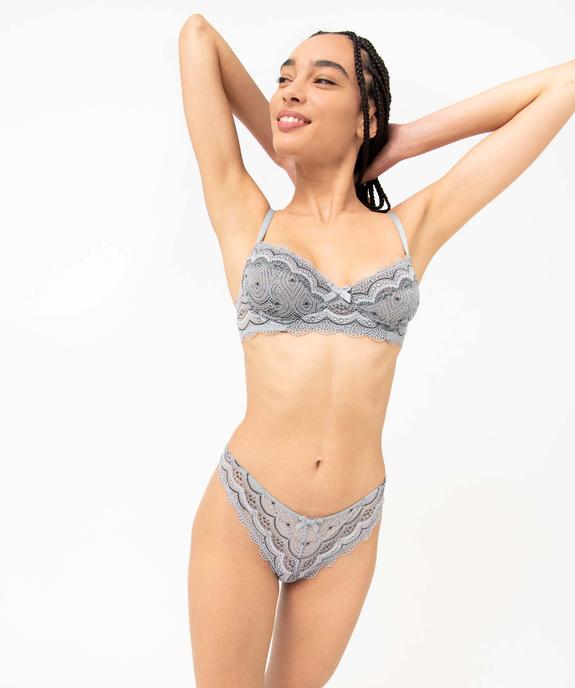 String en dentelle et tulle femme (lot de 2) vue3 - GEMO(HOMWR FEM) - GEMO