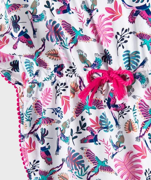 Robe de plage à motifs exotiques fille vue2 - GEMO 4G FILLE - GEMO