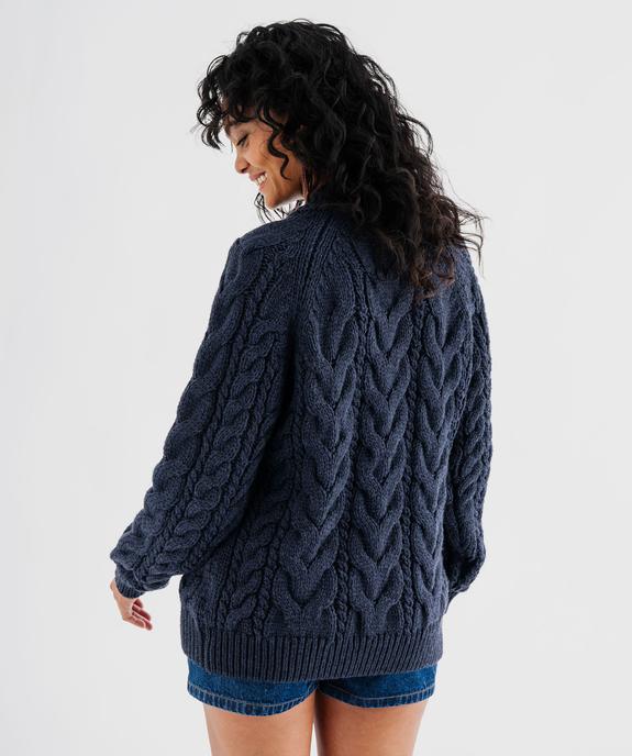 Pull torsadé à col montant femme - LuluCastagnette vue4 - LULUCASTAGNETTE - GEMO