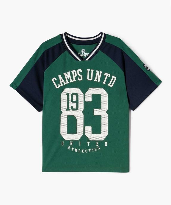 T-shirt sportswear bicolore garçon vue2 - CAMPS - GEMO