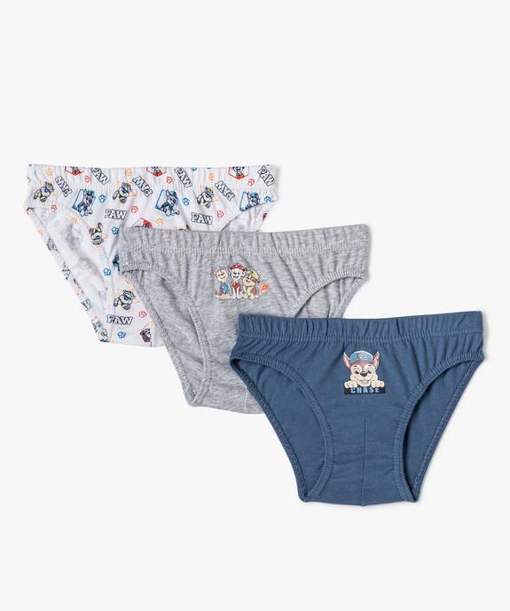 Slips en coton avec motifs (lot de 3) - Pat Patrouille vue1 - PAT PATROUILLE - GEMO