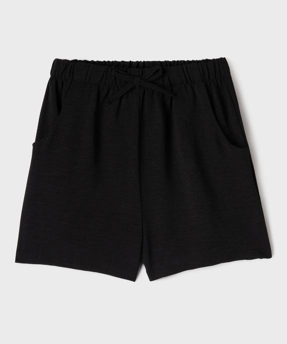 Short ample et fluide à taille élastiquée fille vue1 - GEMO (ENFANT) - GEMO