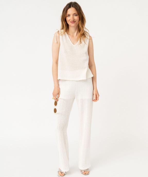 Débardeur en maille ajourée femme vue6 - GEMO(FEMME PAP) - GEMO