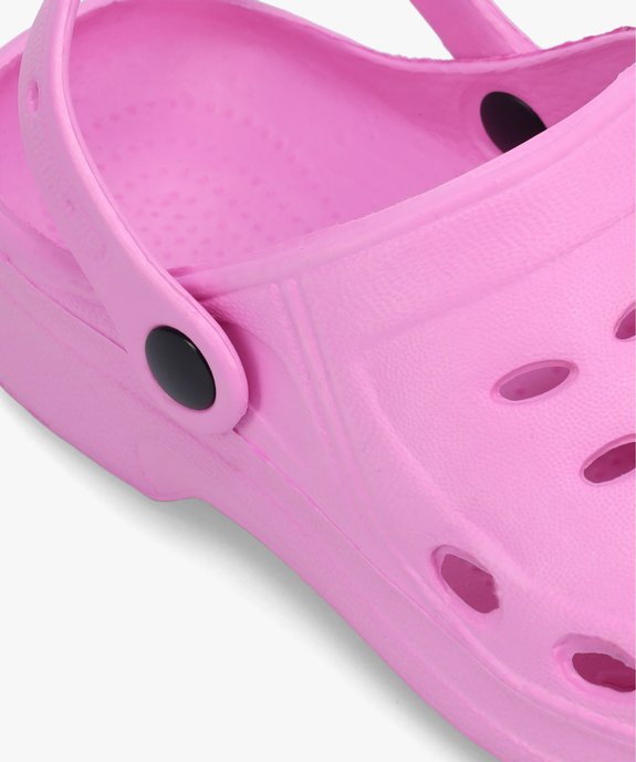 Sabots souples fille unis perforés vue6 - GEMO (ENFANT) - GEMO