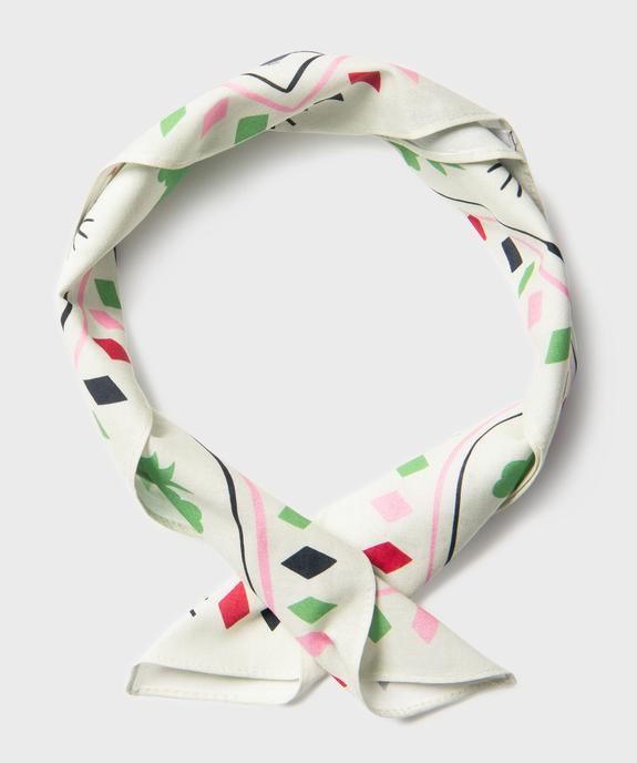 Foulard carré en coton imprimé femme - Gémo X Lulu la Nantaise vue3 - GEMO (ACCESS) - GEMO