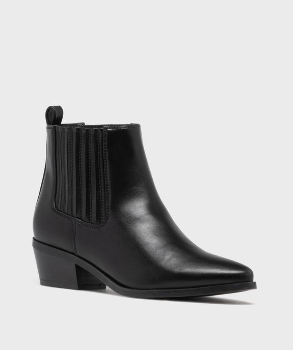 Boots Chelsea esprit Santiag femme - Follow Me vue3 - FOLLOW ME - GEMO