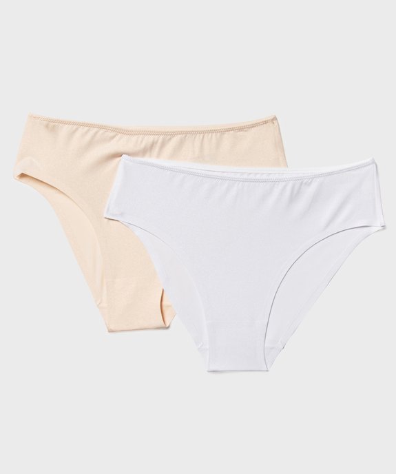 Culotte en microfibre pailletée sans coutures fille (lot de 2) vue1 - GEMO (JUNIOR) - GEMO