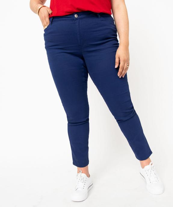 Pantalon coupe Regular taille ajustable femme grande taille vue2 - GEMO (G TAILLE) - GEMO