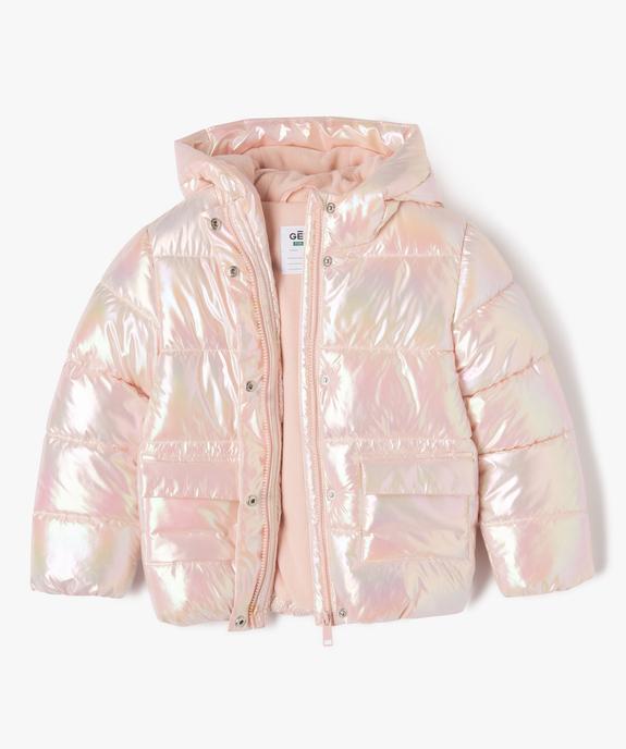 Doudoune à capuche irisée et doublur epolaire fille vue2 - GEMO 4G FILLE - GEMO