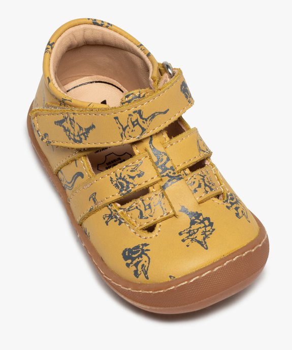 Chaussures premiers pas bébé garçon dessus cuir – NA! vue5 - NA! - GEMO