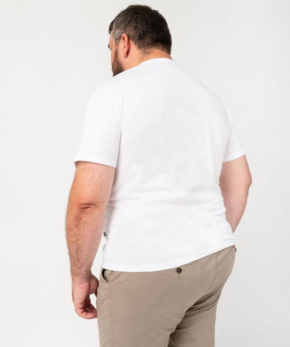 Tee-shirt manches courtes en coton imprimé homme vue9 - GEMO 4G HOMME - GEMO