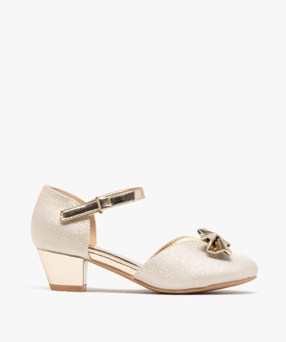 Chaussures à talon pailletées et bride scratch fille vue1 - LOVELY WINGS - GEMO