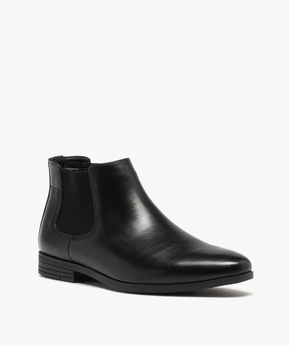 Chelsea boots avec élastiques texturés homme vue3 - MARIO BALDANO - GEMO