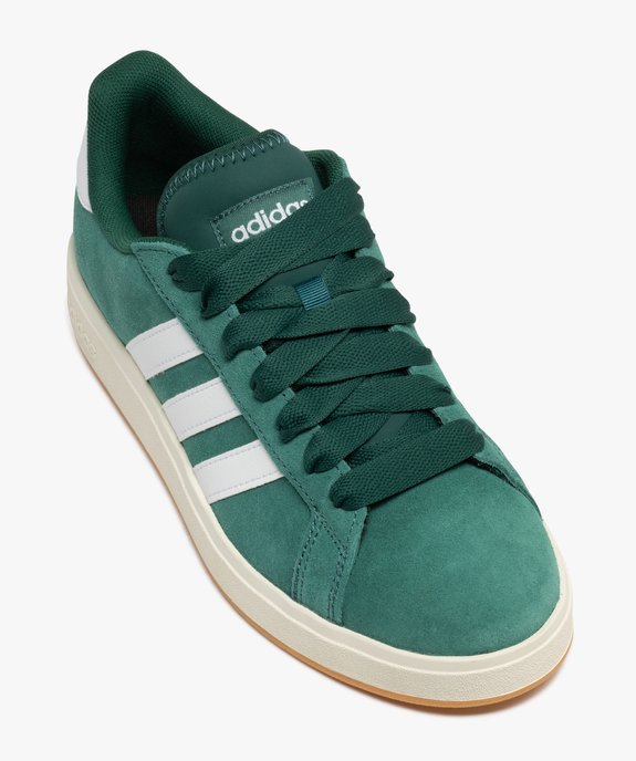 Baskets homme en cuir suédé style rétro et à bandes latérales Grand Court 2000 - Adidas vue6 - ADIDAS - GEMO