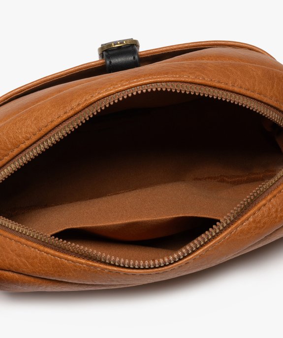 Sac besace compact à bandoulière large tressée femme vue3 - GEMO (ACCESS) - GEMO