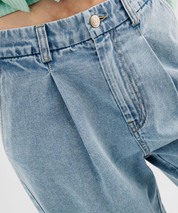 Jean large à pinces en denim léger femme - LuluCastagnette vue3 - LULUCASTAGNETTE - GEMO