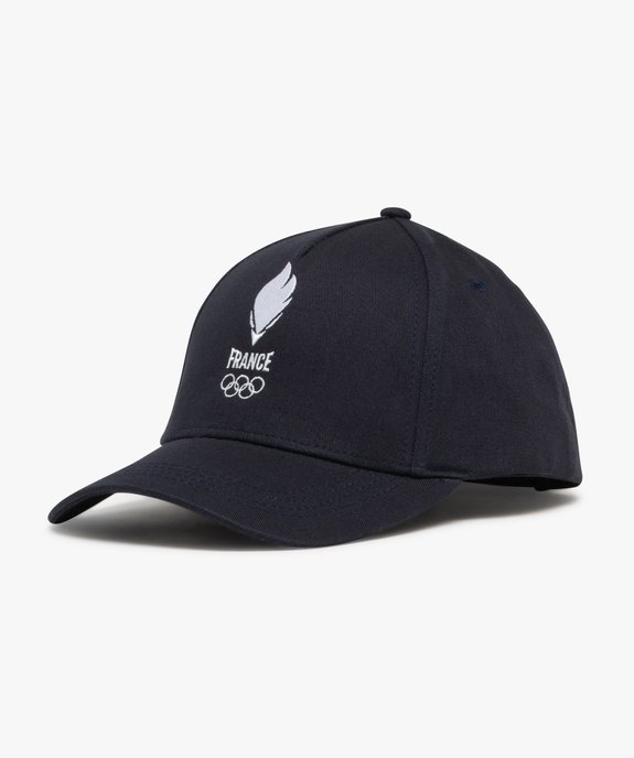 Casquette en coton brodée Équipe de France Olympique vue1 - EQUIPE DE FRANCE - GEMO