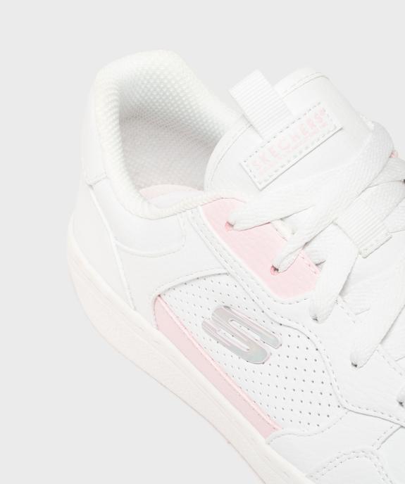 Baskets basses en matière vegan et semelle à mémoire de forme femme - Skechers vue6 - SKECHERS - GEMO