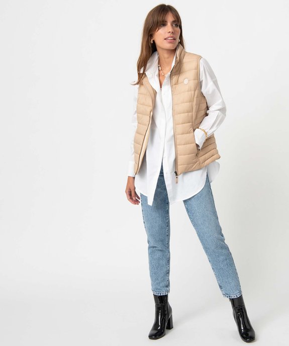 Blouson femme sans manches en matière matelassée vue5 - GEMO(FEMME PAP) - GEMO