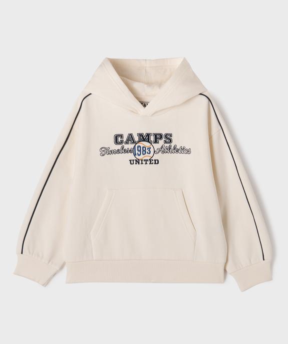 Sweat à capuche avec inscription brodée garçon - Camps United vue1 - CAMPS GEMO FOR GOOD - GEMO