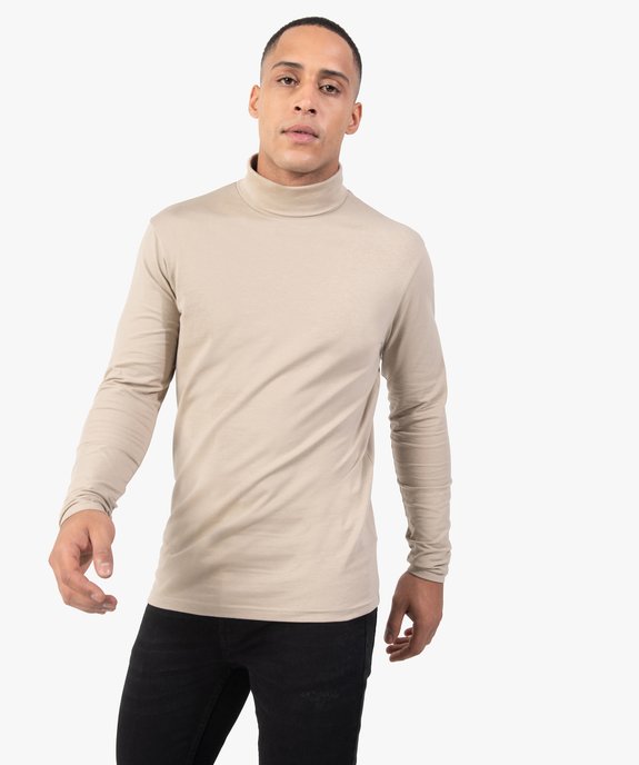 Tee-shirt à col roulé homme vue1 - GEMO (HOMME) - GEMO