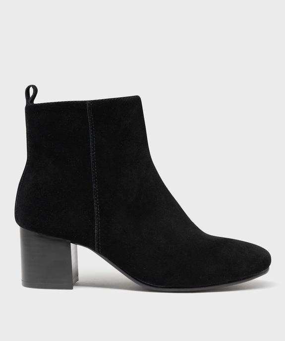 Boots à talon dessus cuir femme - Tanéo vue1 - TANEO - GEMO