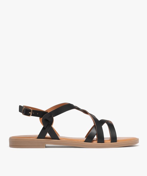 Sandales plates à brides entrecroisées femme - Valentina Baldano vue1 - VALENTINA BALDA - GEMO