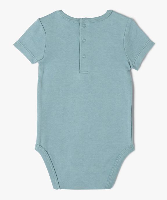 Bodies à manches courtes bébé garçon (lot de 2) - LuluCastagnette vue4 - LULUCASTAGNETTE - GEMO